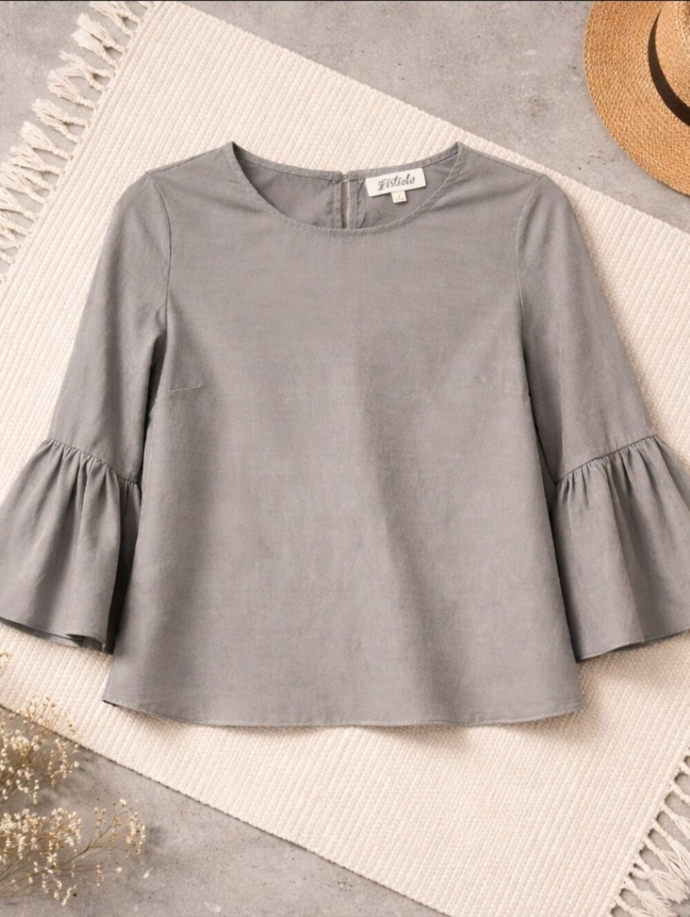 Bohemian Bell Sleeve Blouse Top Boho Fairy Goth Casual Small